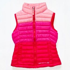 Free Country Girls ombré pink puffer vest 5/6